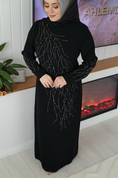 408 CODE CREPE STONE DRESS