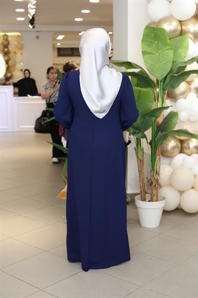 410 CODE EVENING DRESS WITH STONE DETAILS