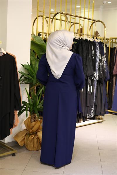 433 CODE STONE EMBROIDERED EVENING DRESS