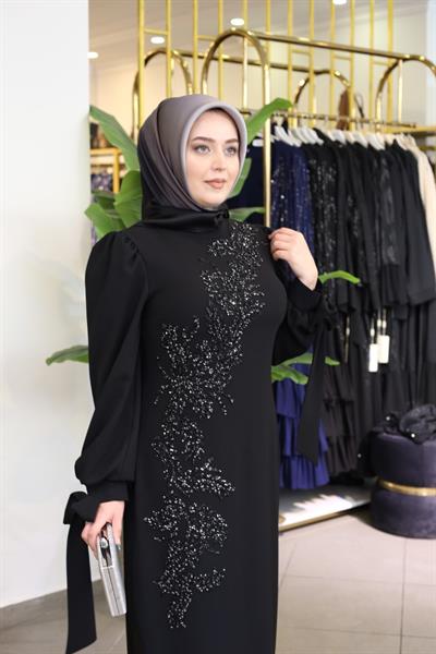 КОД 433 ВЕЧЕРНЕЕ ПЛАТЬЕ С ВЫШИВКОЙ КАМНЯМИ