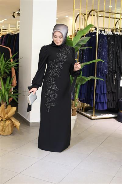 КОД 433 ВЕЧЕРНЕЕ ПЛАТЬЕ С ВЫШИВКОЙ КАМНЯМИ