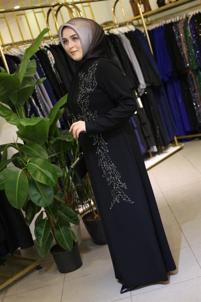 434 KOD TAŞ İŞLEMELİ ABİYE ELBİSE