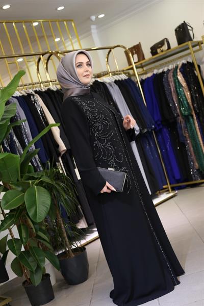 438 KOD NAKIŞ DESEN ABAYA TAKIM