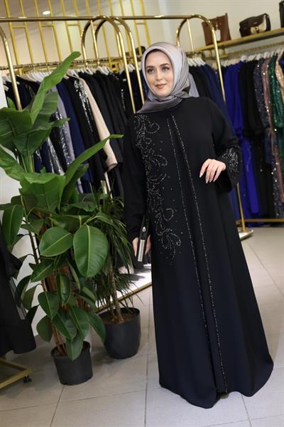 438 KOD NAKIŞ DESEN ABAYA TAKIM