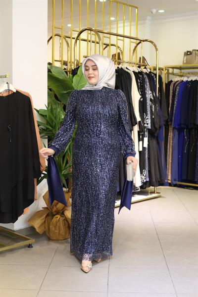 439 KOD ELBİSE LACİVERT