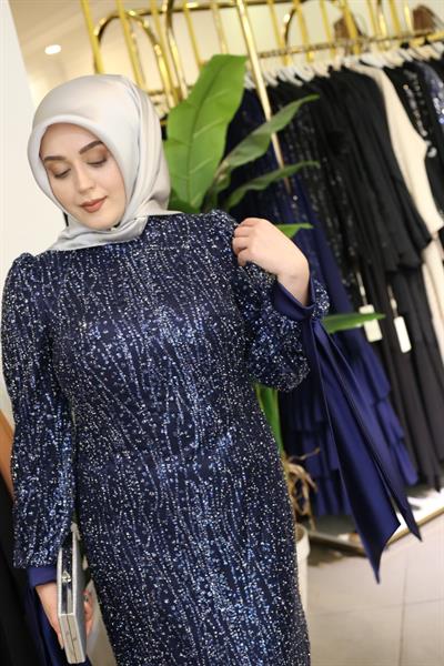 439 KOD ELBİSE LACİVERT