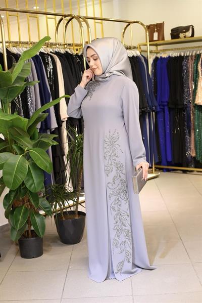 441 КОД GİZLİ PİLELİ ELBİSE