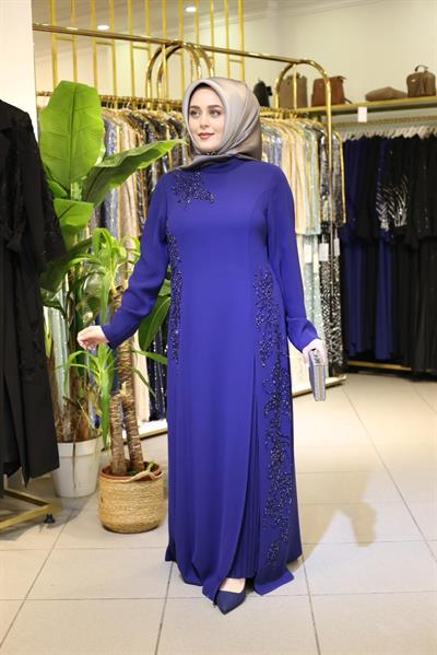 441 КОД GİZLİ PİLELİ ELBİSE