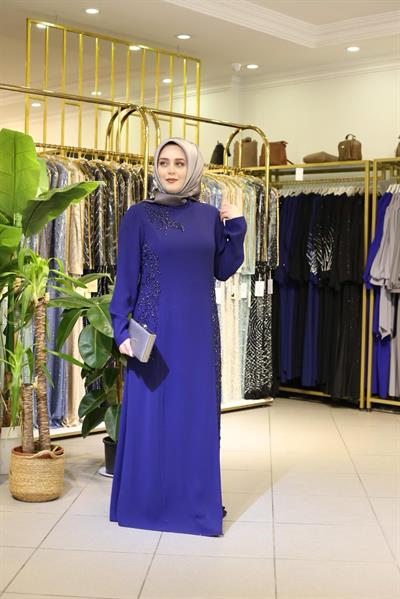 441 КОД GİZLİ PİLELİ ELBİSE