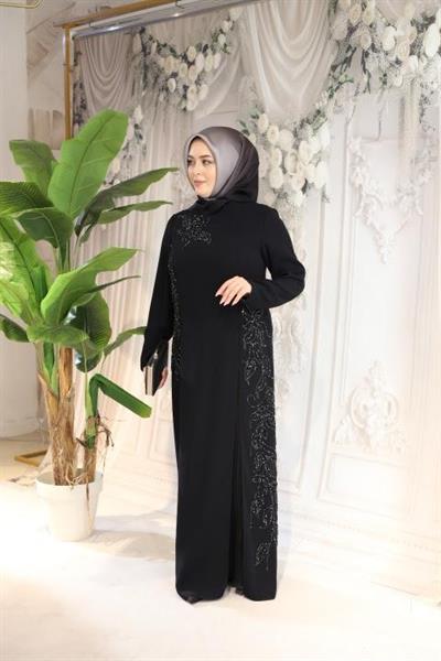 441 CODE GİZLİ PİLELİ ELBİSE