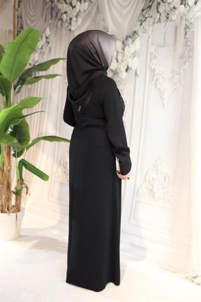 441 CODE GİZLİ PİLELİ ELBİSE