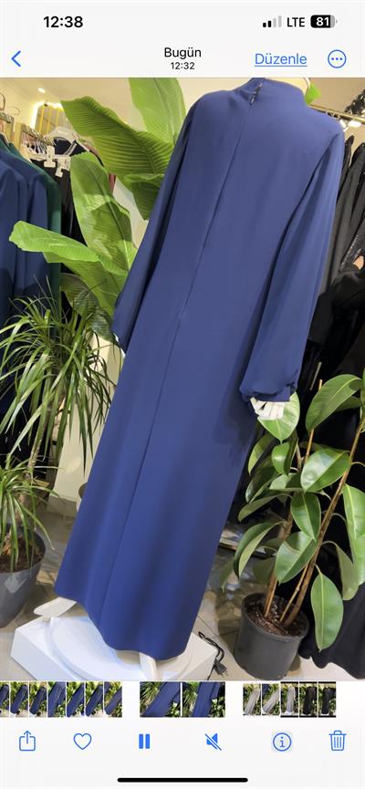 442 فستان سهرة بنقوش هندسية رمز 442