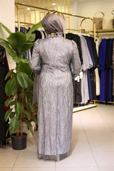 ВЕЧЕРНЕЕ ПЛАТЬЕ С КАМЕННЫМ УЗОРОМ ПО КОДУ 444