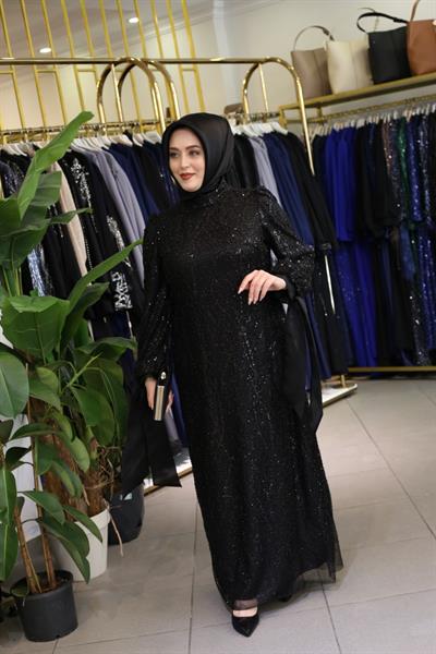 444 CODE OWN STONE PATTERNED EVENING DRESS