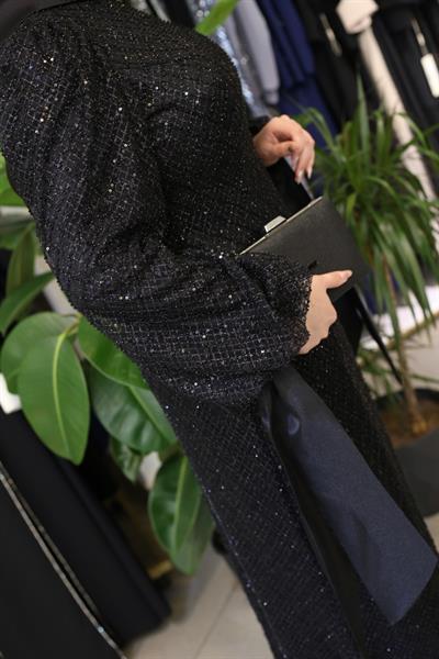 445 CODE BALLOON SLEEVE EVENING DRESS