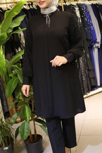 4506 CODE TUNIC WITH SPRINKLED STONES