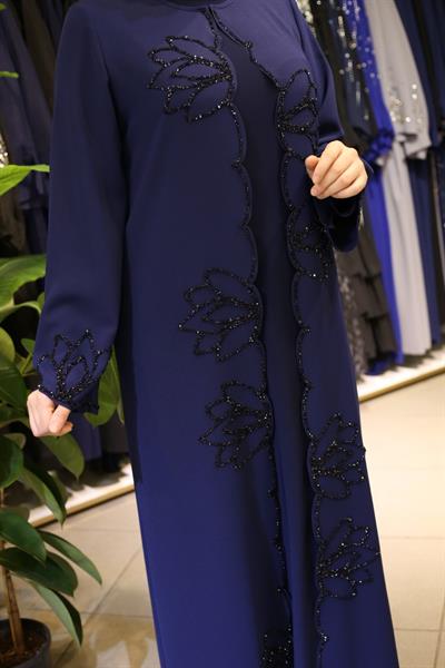 453 CODE LOTUS PATTERN ABAYA SUIT