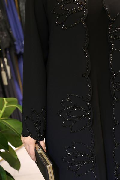 453 CODE LOTUS PATTERN ABAYA SUIT