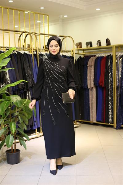 456 CODE ROBE DU SOIR À MOTIF DE FEUILLES