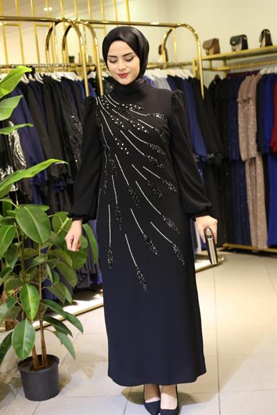 456 CODE ROBE DU SOIR À MOTIF DE FEUILLES