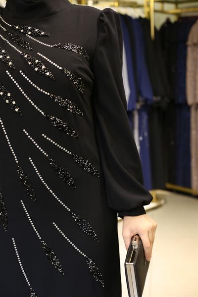 456 CODE ROBE DU SOIR À MOTIF DE FEUILLES