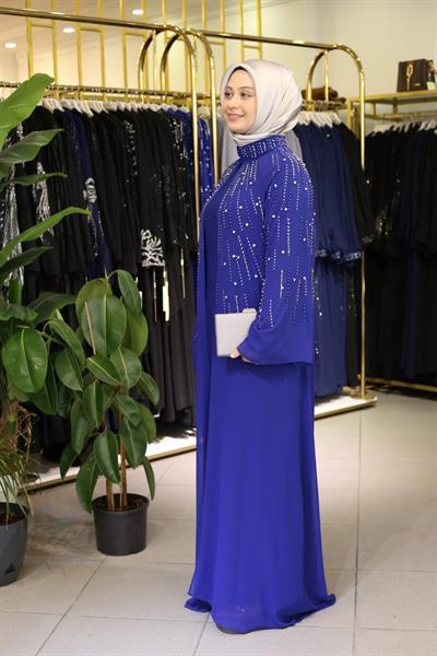 4615 KOD DÖKME TAŞLI ABAYA TAKIM
