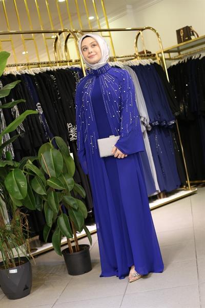 4615 KOD DÖKME TAŞLI ABAYA TAKIM
