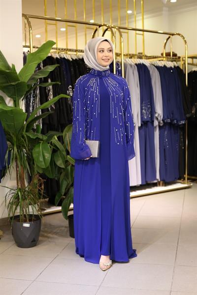 4615 KOD DÖKME TAŞLI ABAYA TAKIM