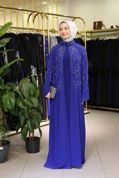 4615 KOD DÖKME TAŞLI ABAYA TAKIM