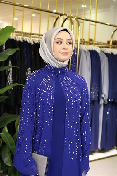 4615 KOD DÖKME TAŞLI ABAYA TAKIM