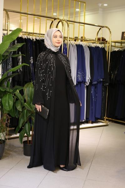 4615 CODE CAST STONE ABAYA SUIT