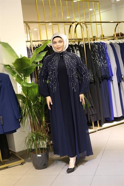 4615 CODE CAST STONE ABAYA SUIT