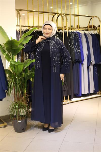 4615 CODE CAST STONE ABAYA SUIT