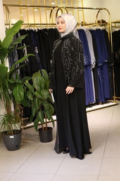 4615 CODE CAST STONE ABAYA SUIT