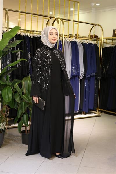 4615 CODE CAST STONE ABAYA SUIT