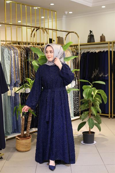 4684 KOD ELBİSE LACİVERT