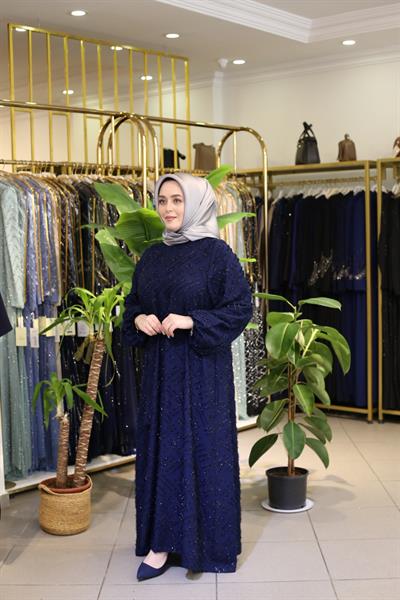 4684 KOD ELBİSE LACİVERT