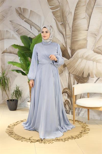 4788 فستان سهرة مرصع بالكريستالات الكودية 4788