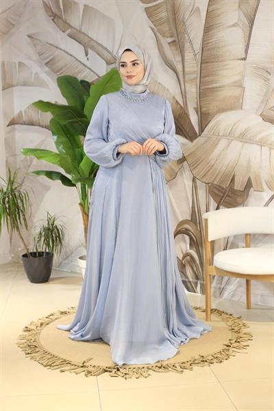 4788 فستان سهرة مرصع بالكريستالات الكودية 4788