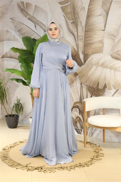 4788 فستان سهرة مرصع بالكريستالات الكودية 4788