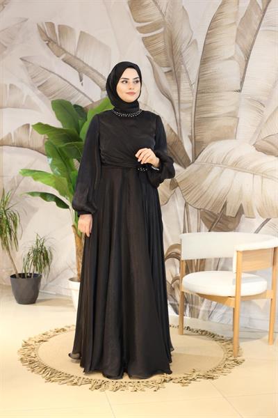 4788 فستان سهرة مرصع بالكريستالات الكودية 4788