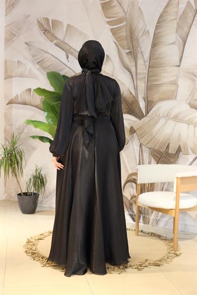 4788 فستان سهرة مرصع بالكريستالات الكودية 4788