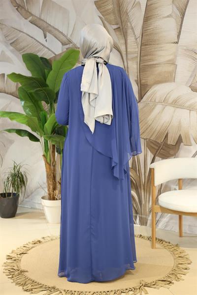 فستان منسدل بكاب كود 4800