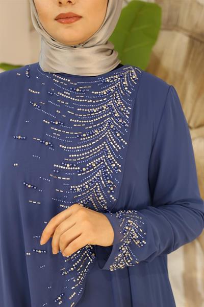 فستان منسدل بكاب كود 4800