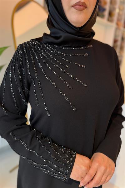 4821 CODE ÄRMEL STEIN BLEISTIFTKLEID