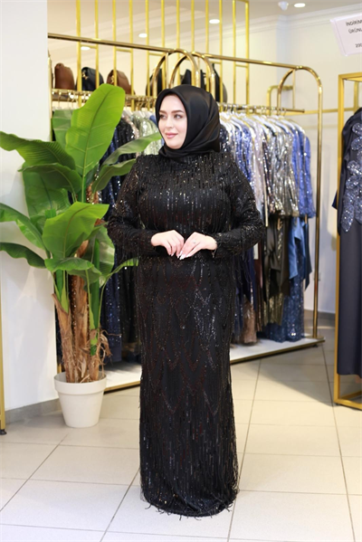 4870 CODE SELF-PRINTED STONE PATTERNED DRESS