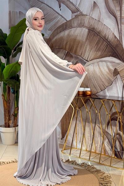 4916 فستان كاب شيفون كود من الشيفون مرصع بأحجار الكريستال