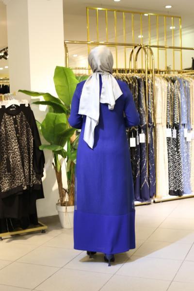 5001 CODE EYELET TIED ABAYA SUIT