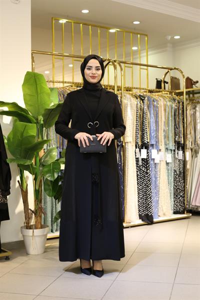 5001 CODE EYELET TIED ABAYA SUIT