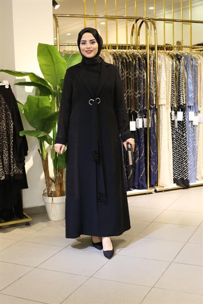 5001 CODE EYELET TIED ABAYA SUIT